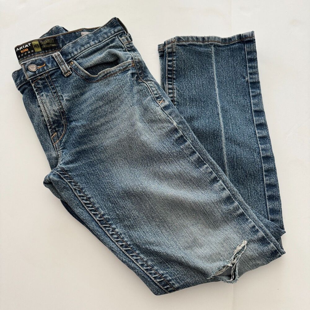 Ariat Rebar M5 Straight Leg Men's Denim Work Jeans 33/36
